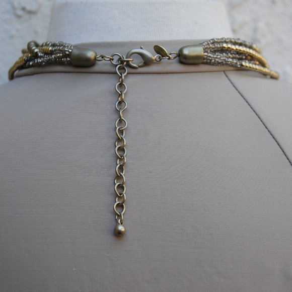 Chico's Earthtone Multi Strand Necklace - Picture 3 of 4